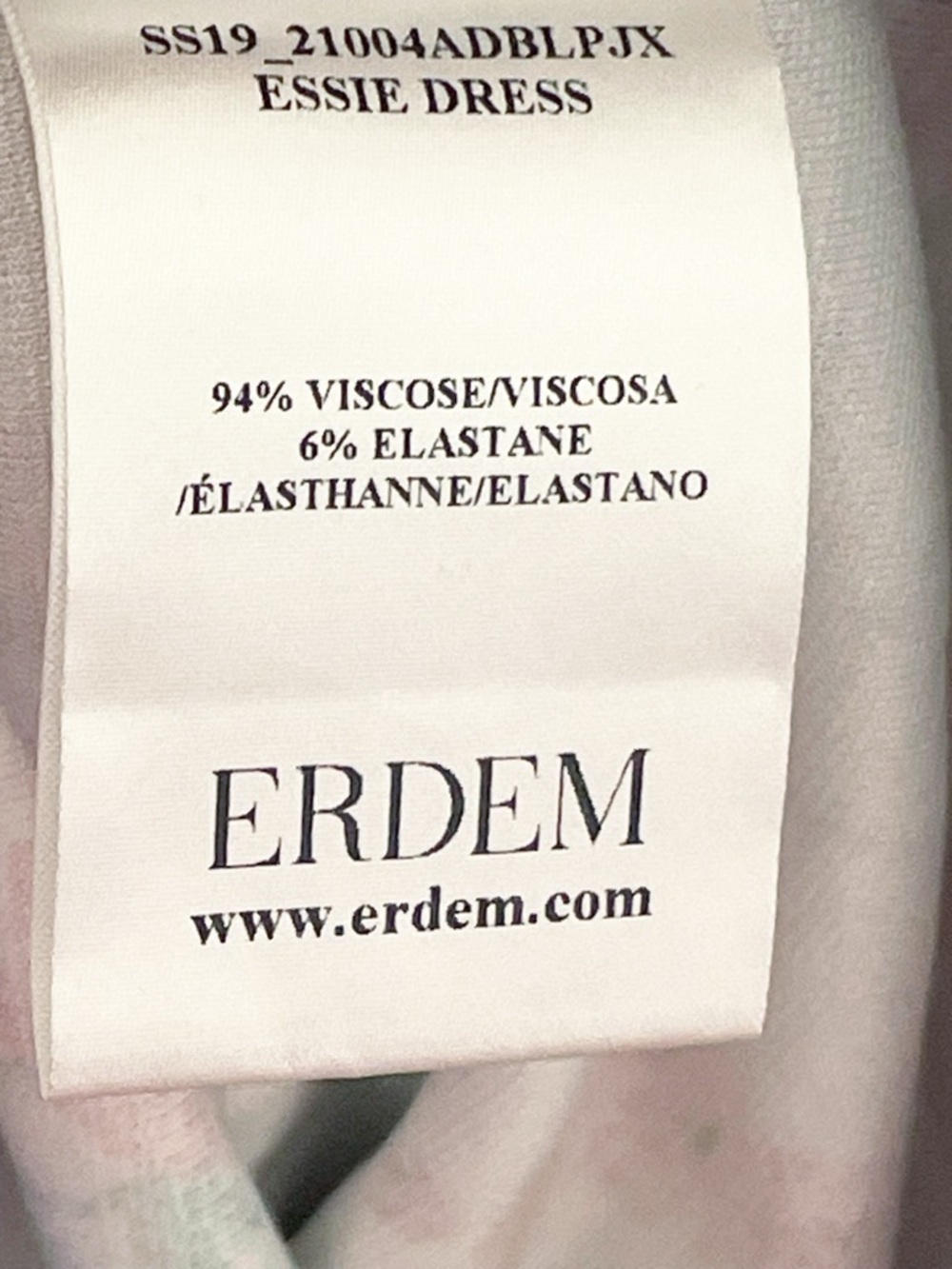 ERDEM Essie Floral Ponte Dress in blue size 6 - Picture 10 of 11
